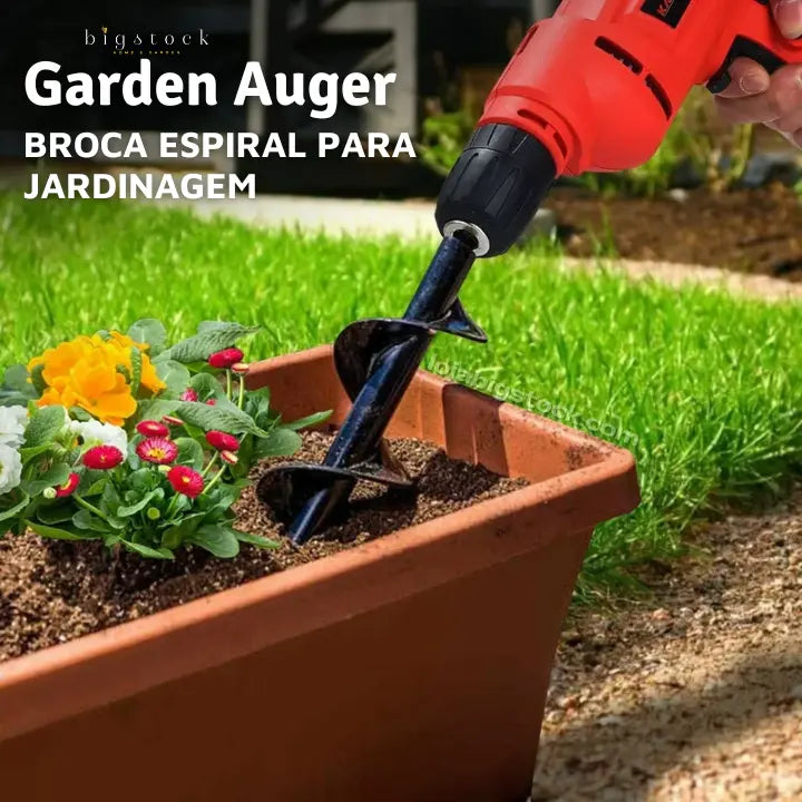 Broca Espiral Garden Auger - Prepare o Terreno Perfeito Para Suas Plantas Florescerem em Tempo Recorde Loja bigstock