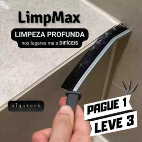 Escova LimpMax Original - Limpeza Sem Esforço em Cada Canto da Sua Casa Escova para limpeza de Cantos Loja BigStock 