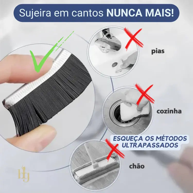 Escova LimpMax Original - Limpeza Sem Esforço em Cada Canto da Sua Casa Escova para limpeza de Cantos Loja BigStock 