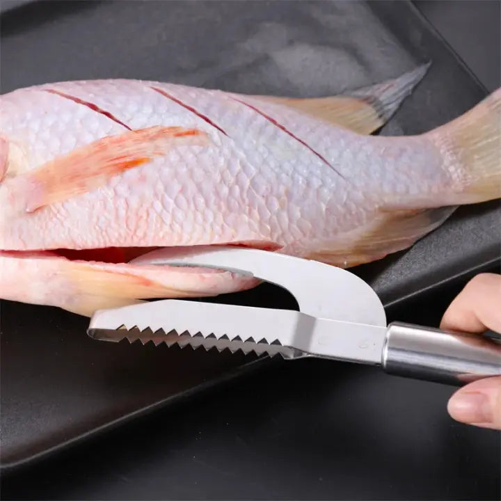 Faca Inoxidável 3 em 1 para Limpeza de Peixe BStocker