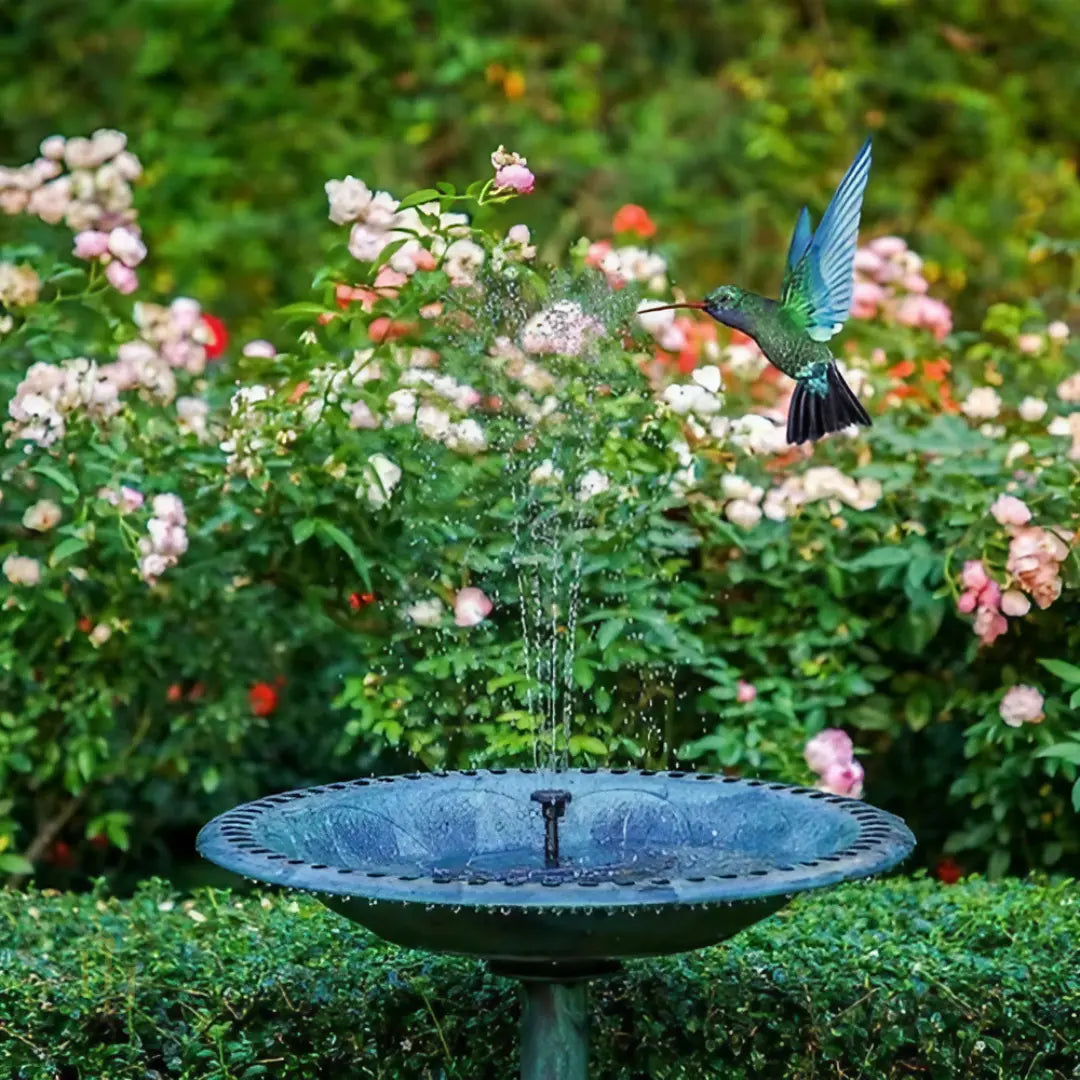 Fonte de Água para Jardim Externo Movida a Energia Solar Bigstock