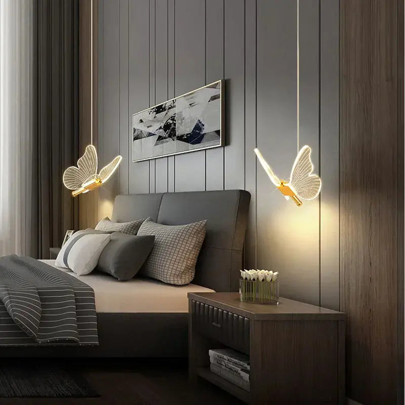 Luminária Pendente LED Borboleta Nordic - Butterfly Glow - Bigstock