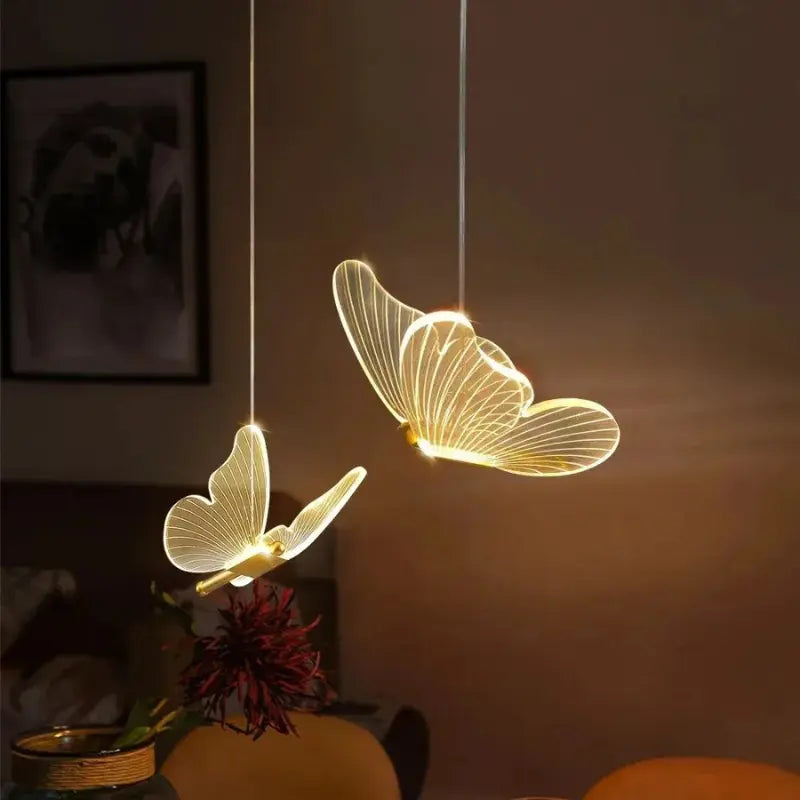 Luminária Pendente LED Borboleta Nordic - Butterfly Glow - Bigstock