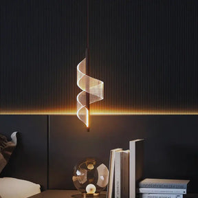 Luminária Pendente LED Espiral Moderna TwistLux Bigstock