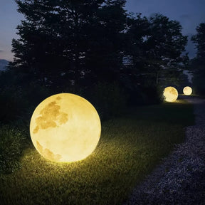 Luminária Solar Lua Cheia Decoração para Jardim Loja Bigstock