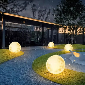 Luminária Solar Lua Cheia Decoração para Jardim Loja Bigstock