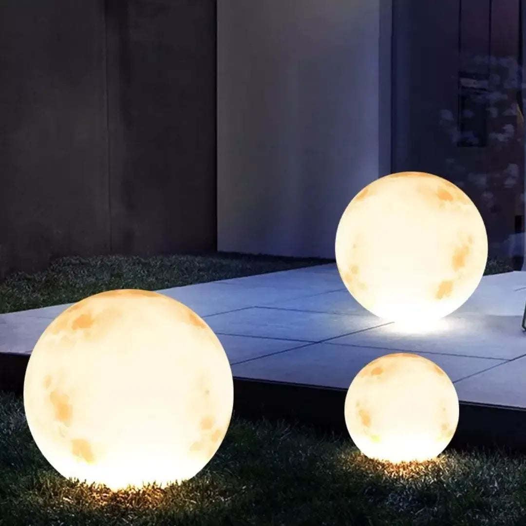 Luminária Solar Lua Cheia Decoração para Jardim Loja Bigstock