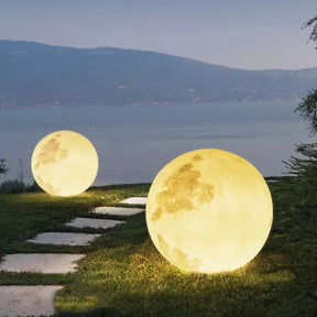 Luminária Solar Lua Cheia Decoração para Jardim Loja Bigstock