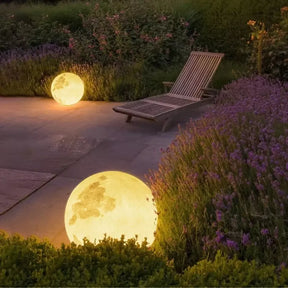 Luminária Solar Lua Cheia Decoração para Jardim Loja Bigstock