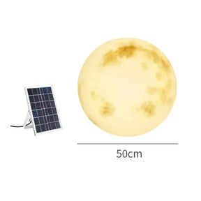 Luminária Solar Lua Cheia Decoração para Jardim Loja Bigstock 50cm