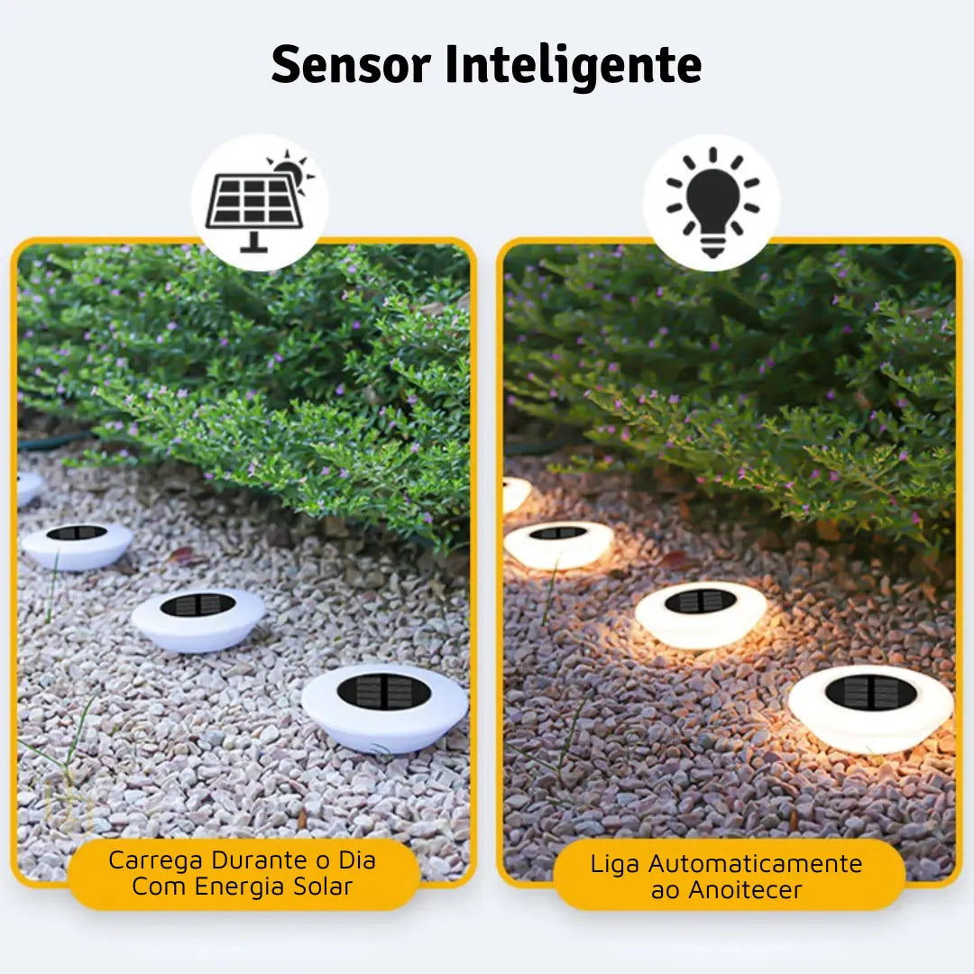 Luminária Solar de Jardim DiscoLux - IP65 à Prova D'Água com Acendimento Automático Bigstock