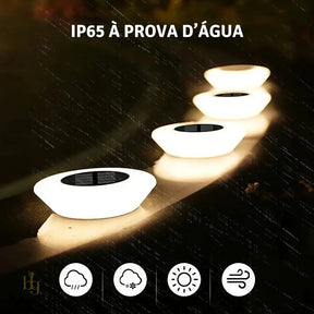 Luminária Solar de Jardim DiscoLux - IP65 à Prova D'Água com Acendimento Automático Bigstock