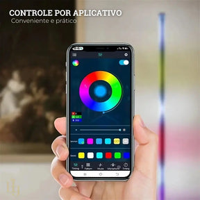 Luminária de Chão RGB Inteligente com Controle Remoto + APP Bigstock