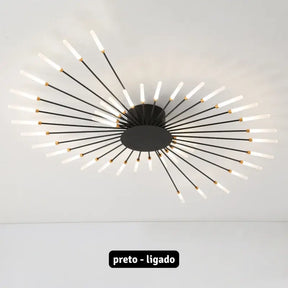 Luminária de Teto LED Moderna para Sala ou Quarto Fogos de Artifícios Bigstock