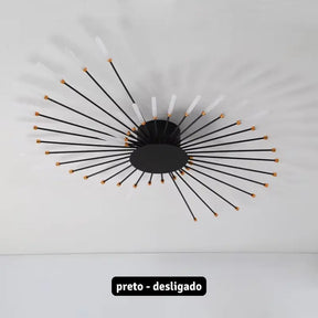 Luminária de Teto LED Moderna para Sala ou Quarto Fogos de Artifícios Bigstock