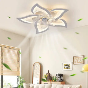 Luminária e Ventilador de Teto Moderno com Controle Remoto Adenium Bigstock