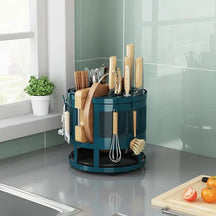 Organizador de Cozinha Rotativo 360° Suporte para Facas e Utensílios SpinKeeper Bigstock